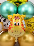 Animal Number Birthday Party Balloon Set - 24pcs