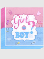 Gender Reveal - Print Disposable Napkins 16 pcs